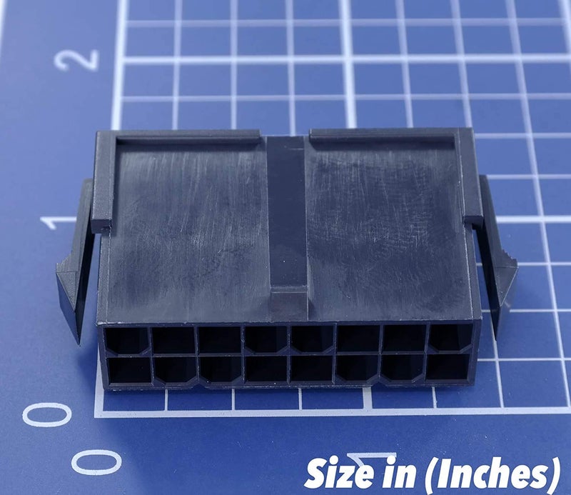 Molex Black 16-Pin Connector Pitch 4.20Mm.0165"" W/18-24 Awg Pin Mini-Fit Jr  Glow Wire Capable - Image 3
